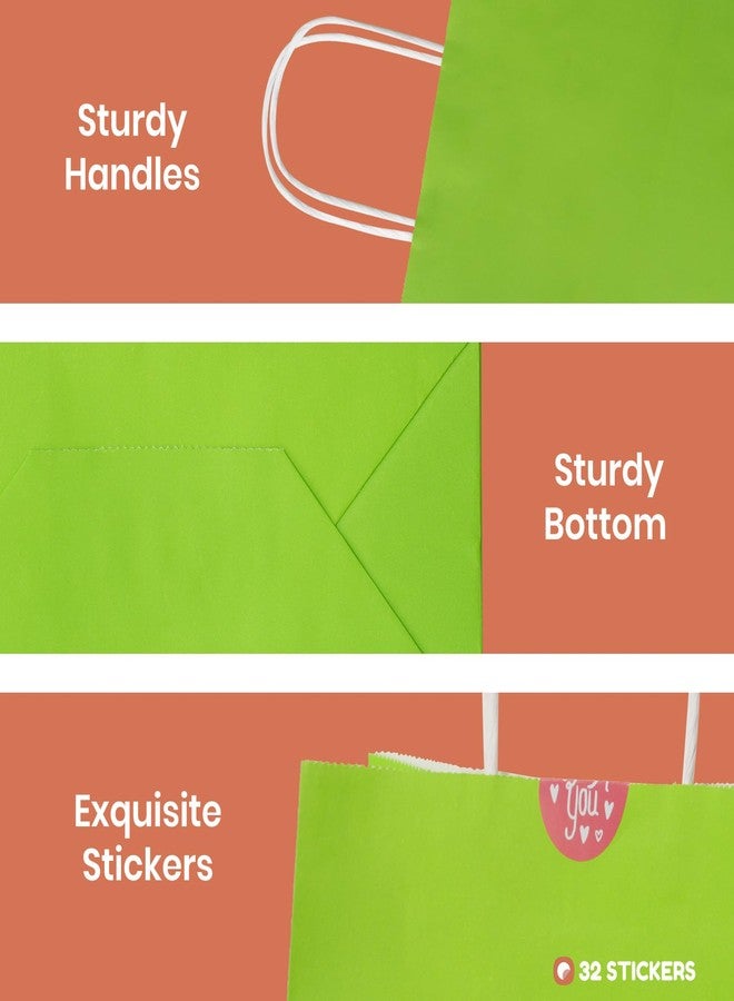 Parmedu Small Paper Gift Bags with Handles - 30 Pack 8.7"x3.5"x7.9" Colorful Party Favor Bags Bulk, Gift Bags for Christmas, Birthdays, Weddings, Festivals, and Parties (6 Colors) - Image 5